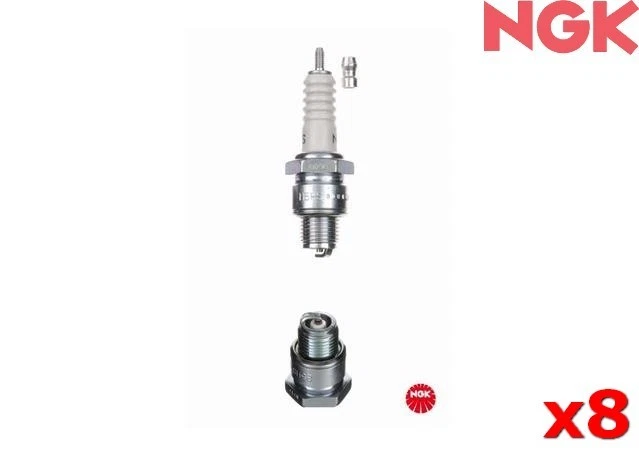 NGK Spark Plug FOR Volkswagen Karmann Ghia 1957-1964 1200 Convertible B5HS x8 - Image 1 of 1