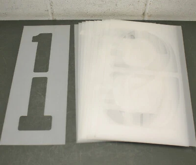 Plantillas de marcado de pavimento RAE STL-116-8180, números 0-9, caracteres de 18", plástico Foto 1 de 4