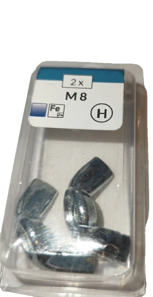 Flügelmuttern M8 Flügelmutter 2 stück verzinkt - Bild 1 von 1