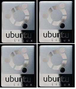 Ubuntu Linux Naklejka Srebrny komputer PC Desktop Laptop Mac 2cm x 2,4cm ILOŚĆ 1 - Zdjęcie 1 z 1