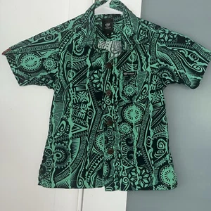 Tanoa Button Up Shirt Toddler Boys Sz 4 - Picture 1 of 7