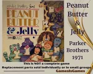 Board Game Parts: PEANUT BUTTER & JELLY, PBros, 1971, replacement pieces - Picture 1 of 24
