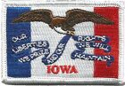 Hook Fastener Compatible Patch State of Iowa FULL COLOR 3x2'