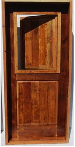 Rustic solid wood Alder DUTCH door CUSTOM MADE  small door within a door - Picture 1 of 19