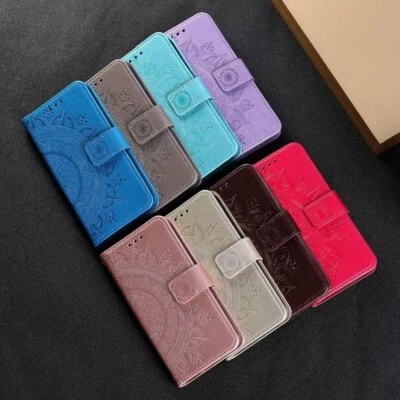 Embossing Leather Stand Wallet Phone Case Cover For OnePlus 6 7 8 Pro OnePlus 8T - Image 1 of 4