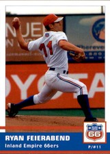 2005 Inland Empire 66ers Grandstand #11 Ryan Feierabend Grafton Ohio OH Card