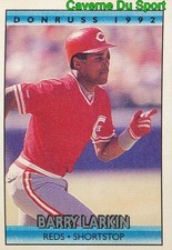 19 OF 36 BARRY LARKIN REDS DONRUSS CRACKER JACK BASEBALL CARD 1992