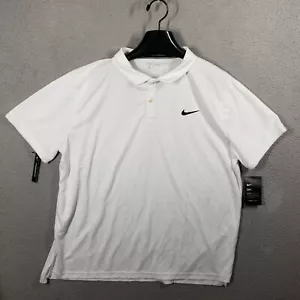 Nike Court Dry Uomo Ultimate Tennis Polo 939137-100 Taglia XXL Bianco - Foto 1 di 10