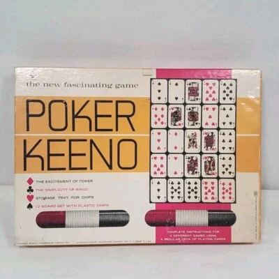 Poker Keeno Game Transogram Vintage 1966 Playing Card Bingo Age 7+ Complete - Image 1 of 4