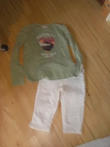 süßes, neues Set: 7/8 Jeans u. Langarmshrti°Gr. 122/128/134°Esprit/S`Oliver - Bild 1 von 4