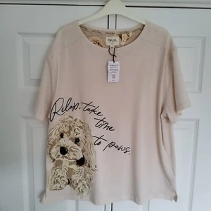 NEXT Womens Cockapoo Dog Pyjama **TOP ONLY** SIZE LARGE 16 - 18 New - Picture 1 of 3