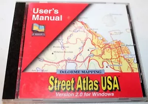 DeLorme Mapping: Street Atlas USA Version 2.0 for Windows (PC CD-ROM, 1994) - Picture 1 of 2
