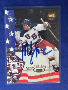 #11 Mike Eruzione signiert 1995 Signature Rookies Miracle on Ice 1980 Goldmedaille - Bild 1 von 11