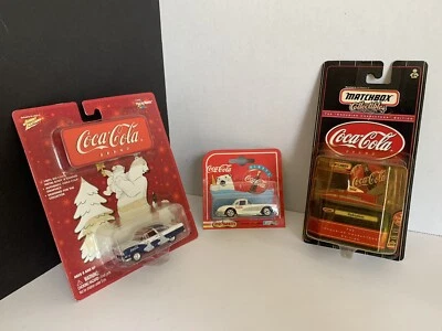 Coca-Cola Polar Bear 1955 Ford Crown Victoria 1958 Corvette Matchbox Hydroplane - Image 1 of 4
