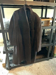Lauren Ralph Lauren Men’s Wool Cashmere Blend Trench Coat – Used - Picture 1 of 8