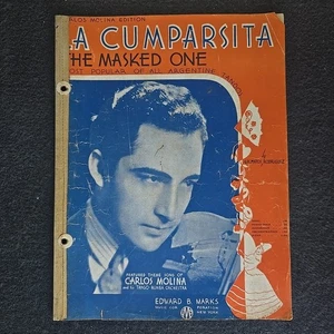 Vintage "La Cumparsita" Noten datiert 1937 argentinischer Tango - Bild 1 von 3