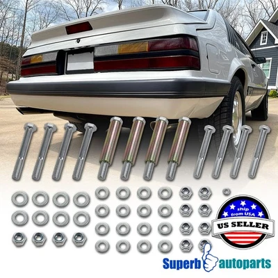 For 1979-2004 Ford Mustang Rear Lower Control Arm Mounting Hardware Screw Bolts Foto 1 de 4