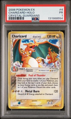 PSA 1  2006 POKEMON EX CRYSTAL GUARDIANS #4 CHARIZARD HOLO 🔥 - Image 1 of 2