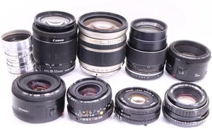 ¡LOTE 10 LENTES Canon Nikon Pentax Yongnuo Tamron Elgeet AF MACRO STM para pi... - Imagen 1 de 23