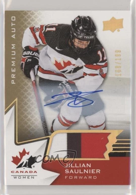 2020 Team Canada Juniors Women's WC Autos /199 Jillian Saulnier #54 Patch Auto - Image 1 of 2