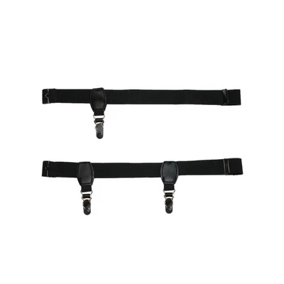 CTM Men's Elastic 1 Inch Wide Single and Double Sock Garters (Pack of 2) - Image 1 of 3