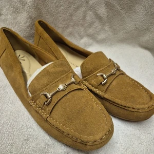Zapatos mocasines sin cordones Isaac Mizrahi Annie Live de gamuza tostada para mujer Reino Unido 6,5 M - Imagen 1 de 11