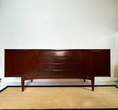 Mid Century Retro Vintage Sideboard Dark Wood  - Image 1 of 4