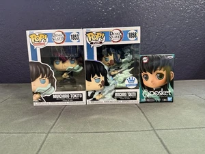 FUNKO POP 1858 MUICHIRO TOKITO MIST BREATHING 1853 ATTACK STANCE & QPosket Fig - Bild 1 von 6