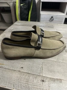 Ermenegildo Zegna Braun Wildleder Halbschuhe Freizeit Slipper Herren Größe 11 D - Bild 1 von 6