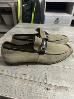 Ermenegildo ZEGNA Brown Suede Loafers Casual Slip On Mens Size 11 D - Image 1 of 4