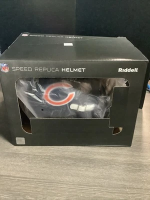Casco réplica velocidad Chicago Bears tamaño completo firmado por Dan Hampton (auténtico Schwartz) Foto 1 de 4