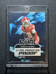 Marcus Harris - 2025 Foglia Otticromatica Acquatica 1/1 Pre Produzione - Titans  - Foto 1 di 2