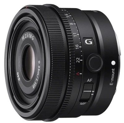 Sony SEL50F25G FE 50mm f/2.5 G Full Frame Ultra Compact G Lens - E-Mount NEW - Image 1 of 4