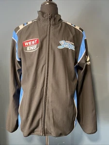 Adelaide Strikers Jacket Size Large (L) Black Majestic West End Rare - Picture 1 of 13