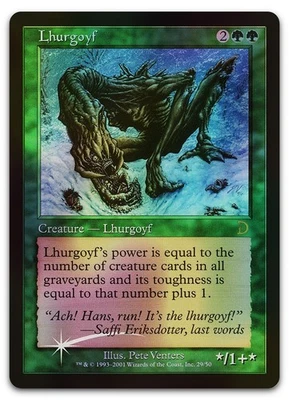 Lhurgoyf #29 (Foil) (LP) Deckmasters Garfield vs Finkel DKM Magic MTG - Image 1 of 2