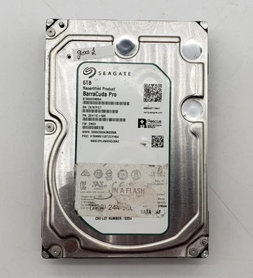 Seagate BarraCuda  6TB, ST6000DM004 Internal Hard Drive SATA  6GB/s 128MB - Image 1 of 2