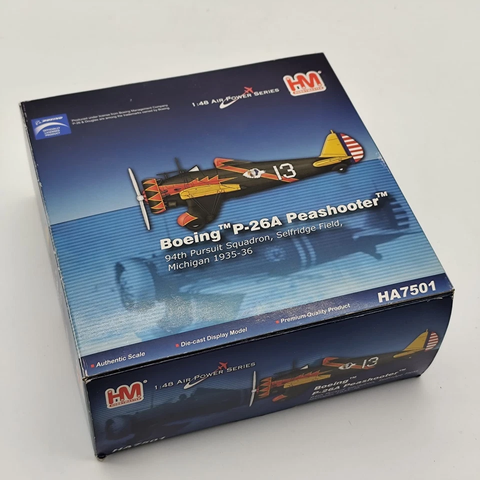 AEREO BOEING P 26A PEASHOOTER HOBBY MASTER 1/48 MODELLINO NUOVO CON SCATOLA - Immagine 1 di 2
