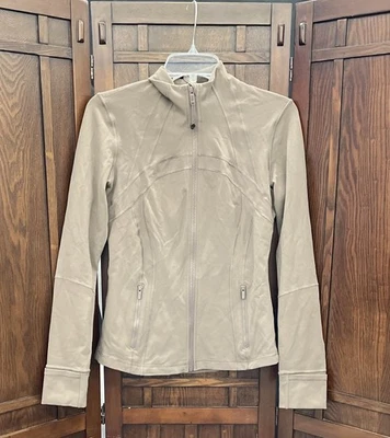 Chaqueta para mujer Lululemon Brown Define con cremallera - talla 8 Foto 1 de 4
