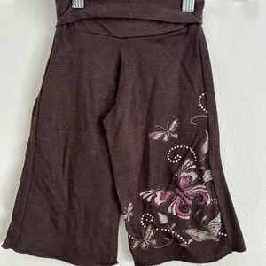 ACW American City Wear Kids Brown Butterfly 🦋 Polyester Blend Pants Size 2T - Picture 1 of 4