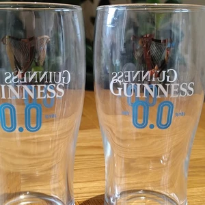 Guinness 0% Pint Glass - 2 Singles - Picture 1 of 6