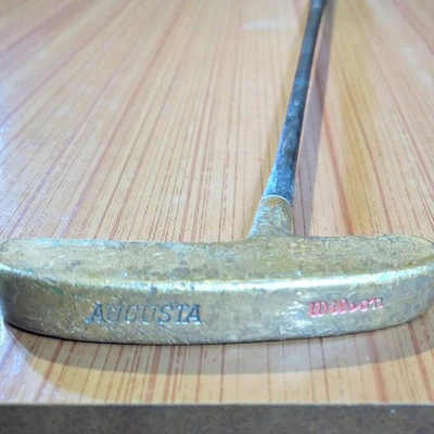 Vintage Wilson Augusta Brass Putter RH or LH 36.5" Steel Shaft - Image 1 of 4