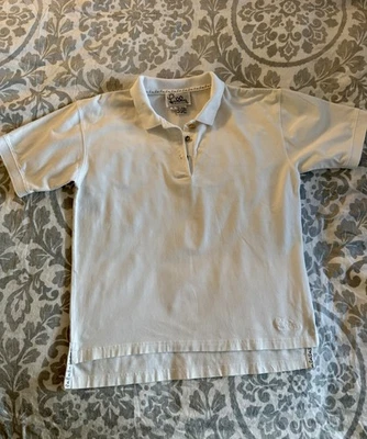 Camisa polo feminina branca vintage Lilly Pulitzer botões dourados tamanho P - Imagem 1 de 4