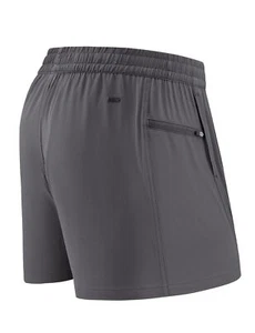 Men's 3 Inch Running Shorts Athletic Quick Dry Workout Shorts with Brief Liner - Picture 1 of 6