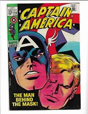 CAPTAIN AMERICA 114 - F 6.0 - BLACK PANTHER - RED SKULL - HAWKEYE - THOR (1969)