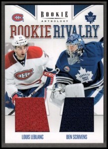 2011-12 Rookie Anthology Rivalry Dual Jerseys #25 Louis Leblanc Ben Scrivens
