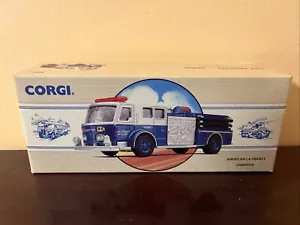 Corgi 97393 Camion dei Pompieri Americano La France Carnegie In Scatola Con Cert - Foto 1 di 2