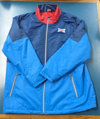 Vintage Unisex SONIC Restaurant Red Blue Coat Jacket Size Adult XL Barco Uniform - Image 1 of 4