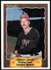 1990 Columbus Mudcats ProCards #1362 Charley Taylor CO