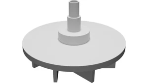 Wasserpumpenrad für AEG Favorit Geschirrspüler - kompatibel mit ACC EB085d25/2t - Bild 1 von 3