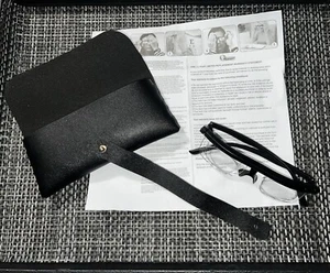 Adjustable Magnifying Self-Adjusting GlassesAdjustable Focus Glasses Black - Picture 1 of 13